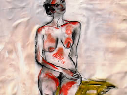 Boceto en rojo